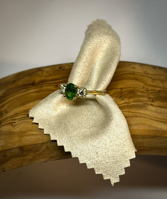2 Carats of Tsavorite in Lucida Style Mounting